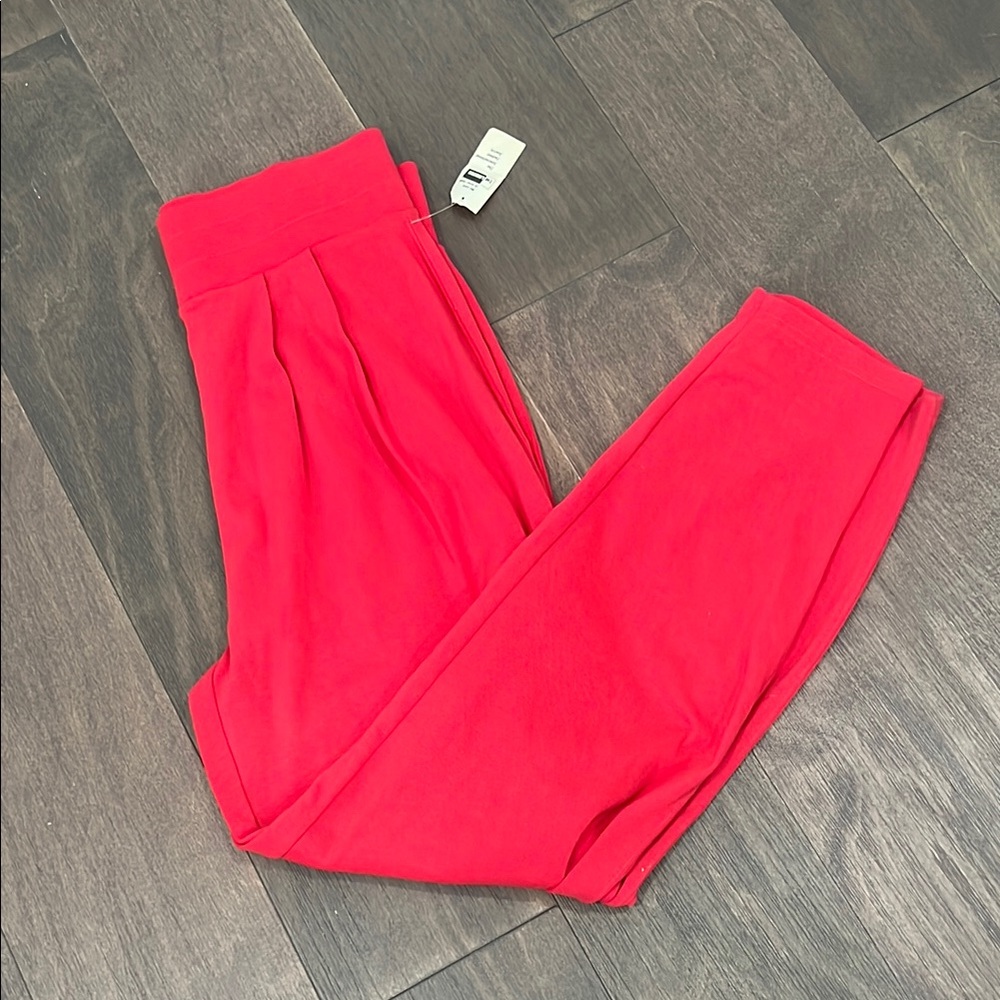Bright Red joggers! NWT